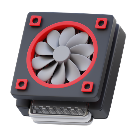 Heat Sink  3D Icon