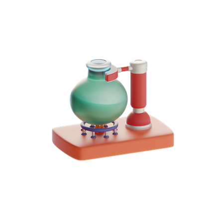 Heated Chemical Liquid  3D Icon