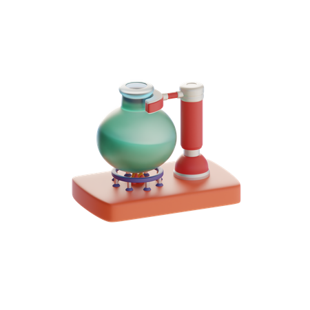 Heated Chemical Liquid  3D Icon