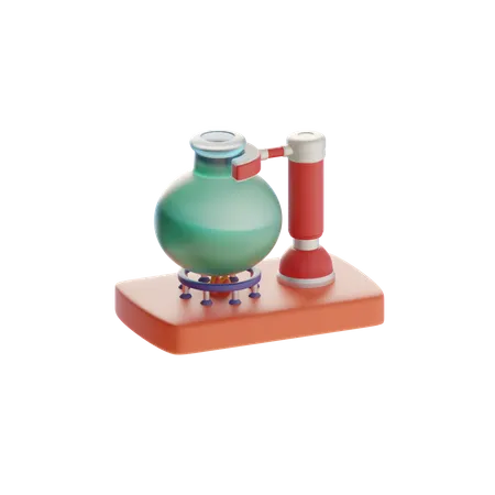 Heated Chemical Liquid  3D Icon