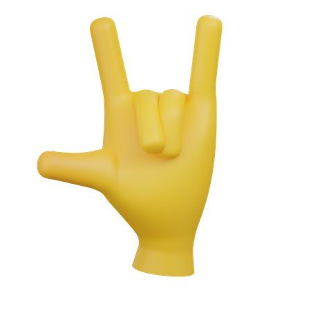 Heavy Metal Emoji  3D Icon