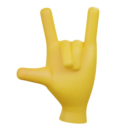 Heavy Metal Emoji  3D Icon