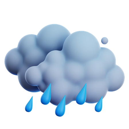 HEAVY RAIN  3D Icon