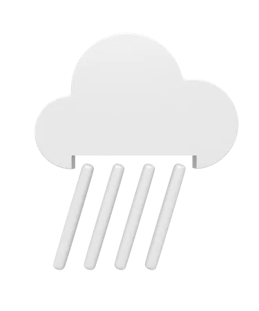 3 D Icon Of Heavy Rain Season 3D Icon