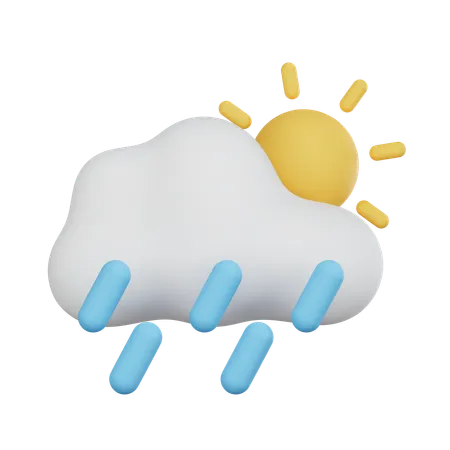 Heavy Rain Day  3D Icon