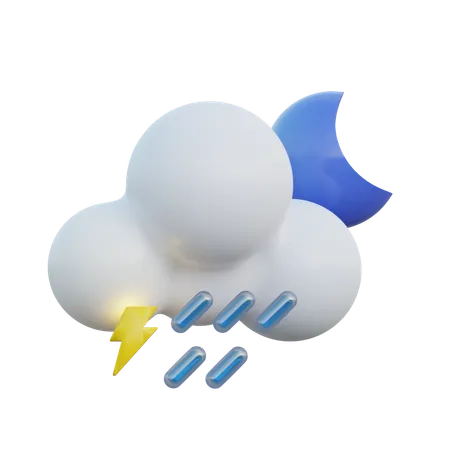 Heavy Rain Night  3D Icon