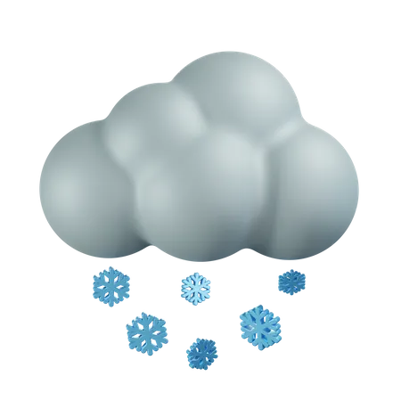 Heavy Snow  3D Icon