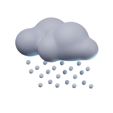 Heavy Snow  3D Icon
