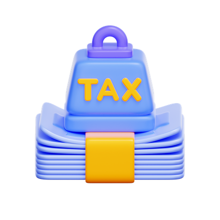 Heavy Tax Burden  3D Icon