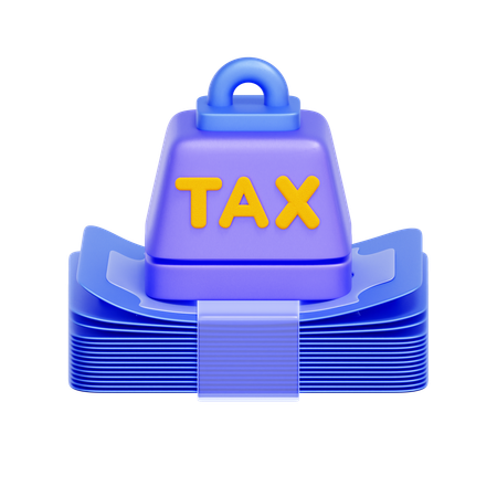 Heavy Tax Burden  3D Icon