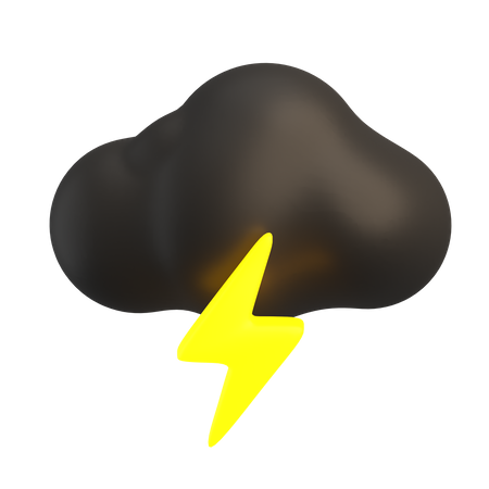 Heavy Thunderstorm 3D Icon