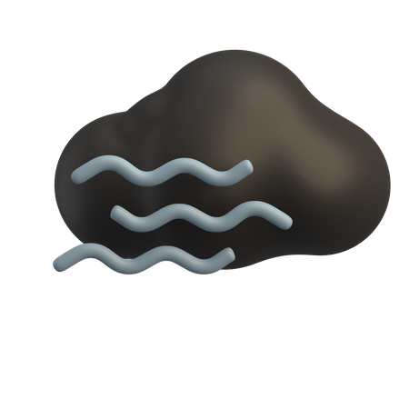 Heavy Windy  3D Icon