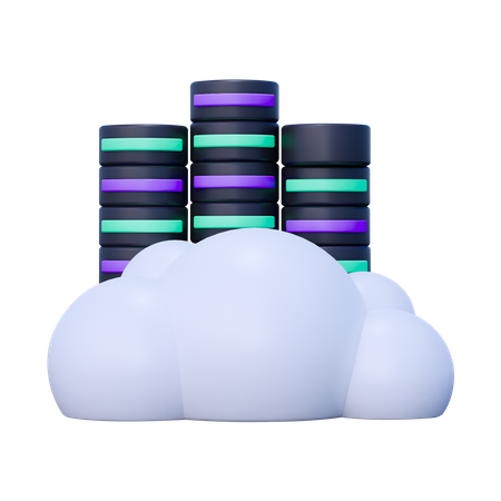 Hébergement cloud  3D Icon