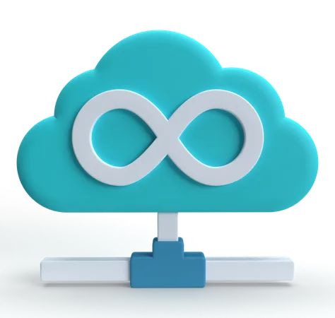 Hébergement cloud  3D Icon