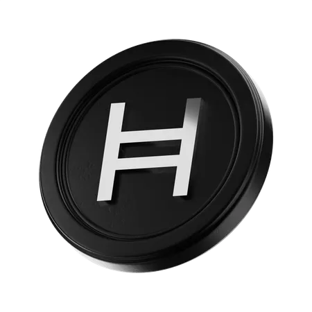 Hedera 3 D Coin 3 D Crypto Coin 3D Icon