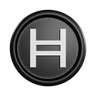 hedera coin 3d logo