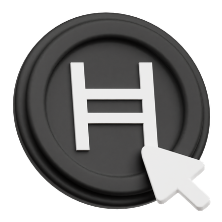 Hedera Coin Click  3D Icon