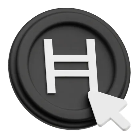 Hedera Coin Click  3D Icon