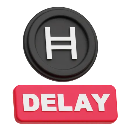 Hedera Coin delay  3D Icon