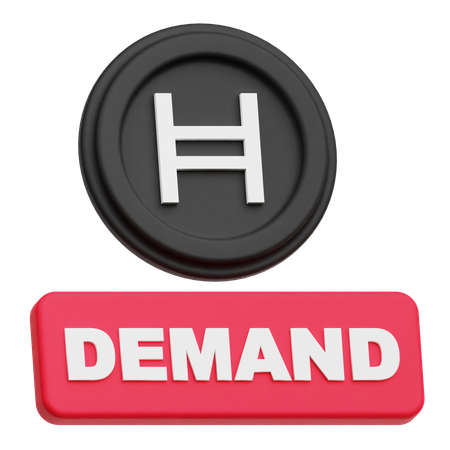 Hedera Coin demand  3D Icon
