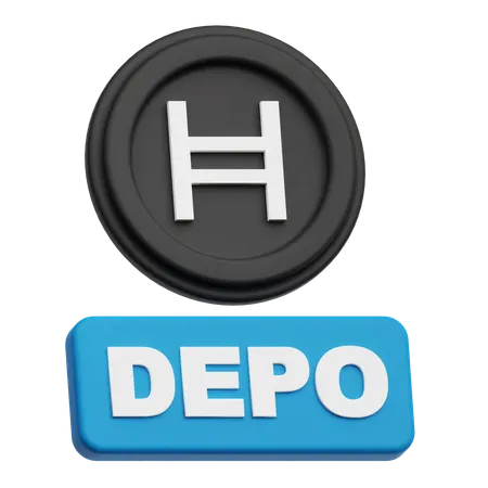 Hedera Coin depo  3D Icon