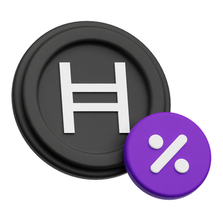 Hedera Coin Discount  3D Icon