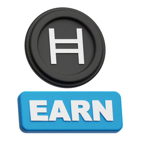 Hedera Coin Earn  3D Icon