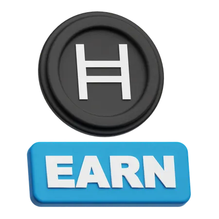Hedera Coin Earn  3D Icon