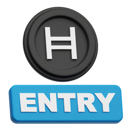Hedera Coin entry  3D Icon