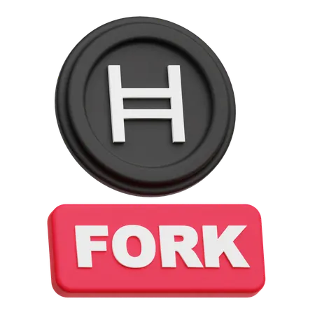 Hedera Coin fork  3D Icon