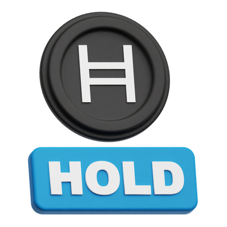 Hedera Coin Hold  3D Icon