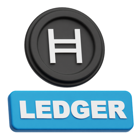 Hedera Coin ledger  3D Icon