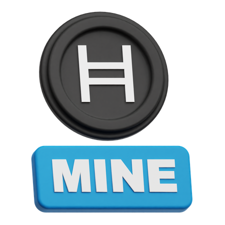 Hedera Coin Mine  3D Icon