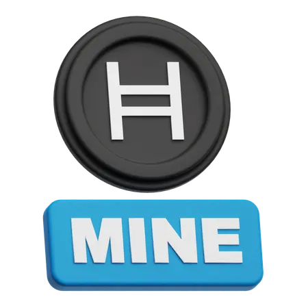 Hedera Coin Mine  3D Icon