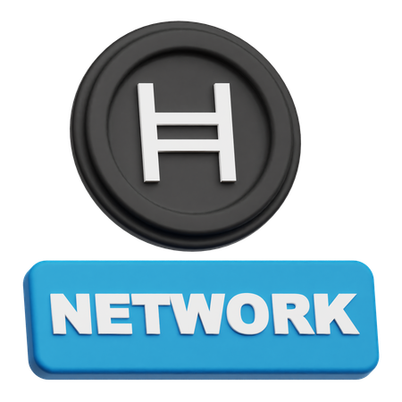 Hedera Coin network  3D Icon
