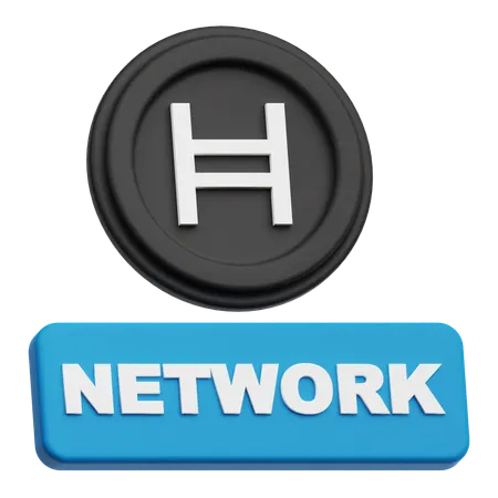 Hedera Coin network  3D Icon