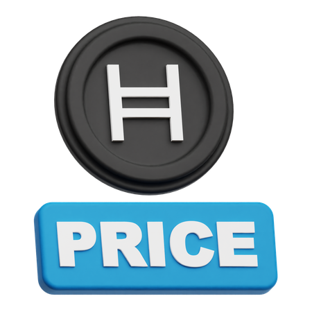 Hedera Coin price  3D Icon