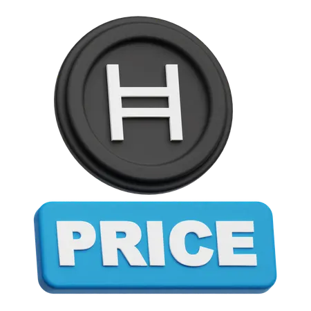 Hedera Coin price  3D Icon