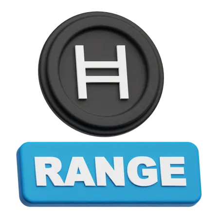 Hedera Coin range  3D Icon