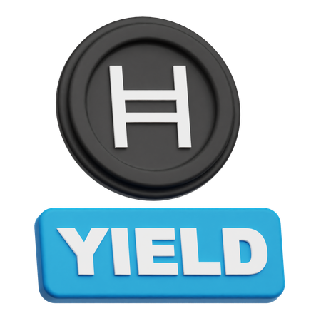 Rendimento da moeda hedera  3D Icon