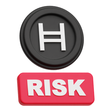 Hedera Coin risk  3D Icon