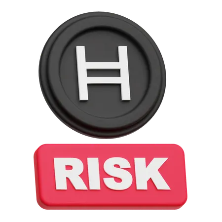 Hedera Coin risk  3D Icon