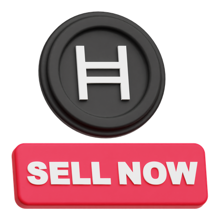Hedera Coin sell now  3D Icon