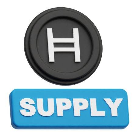 Hedera Coin supply  3D Icon
