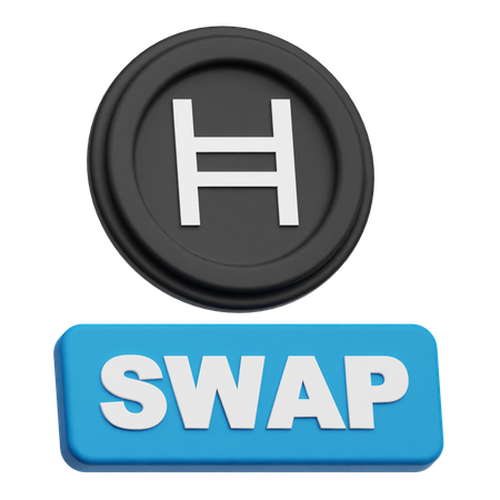 Hedera Coin Swap  3D Icon