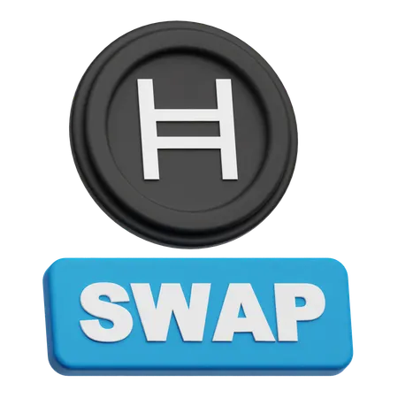 Hedera Coin Swap  3D Icon