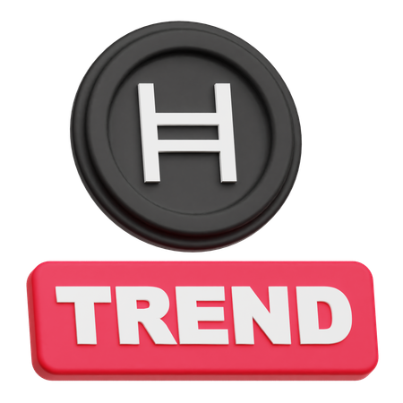 Hedera Coin trend  3D Icon