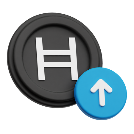 Hedera Coin Up  3D Icon