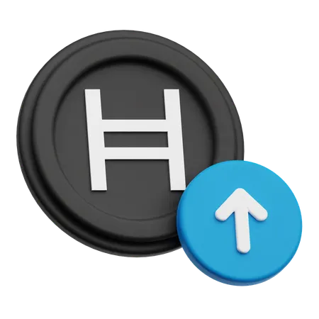 Hedera Coin Up  3D Icon