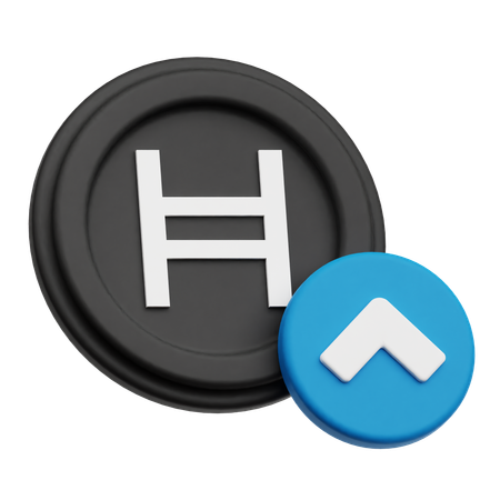 Hedera Coin Up  3D Icon